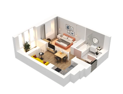 1-к. квартира, 36&nbsp;м²