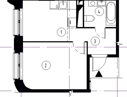 1-к. квартира, 33&nbsp;м²