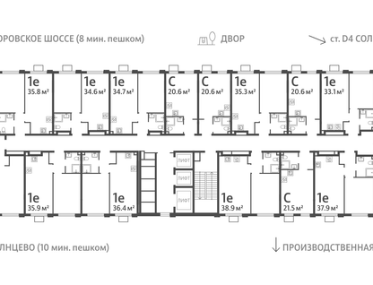 Студия, 22&nbsp;м²