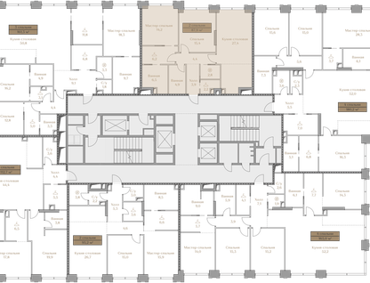 2-к. квартира, 87 м²