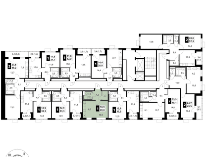 Студия, 28&nbsp;м²