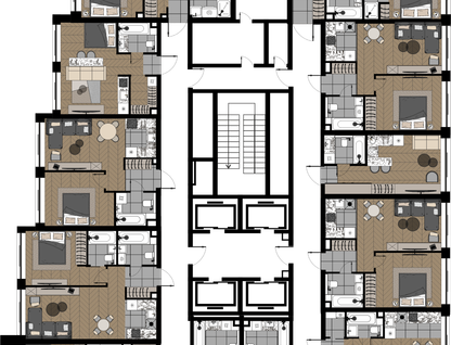 Студия, 56 м²
