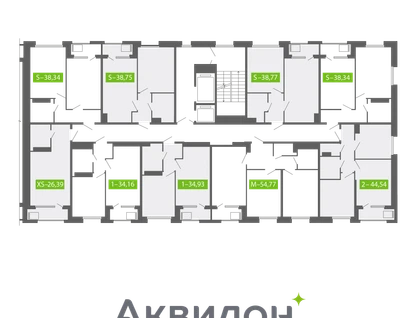 2-к. квартира, 44 м²