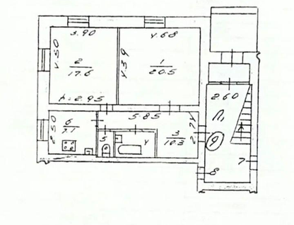 2-к. квартира, 60,1&nbsp;м²