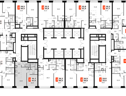 2-к. квартира, 45&nbsp;м²