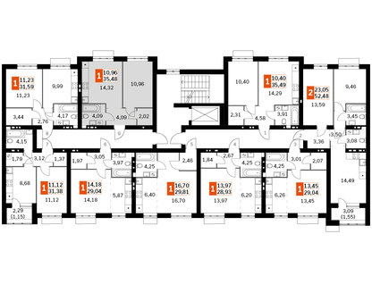 1-к. квартира, 35&nbsp;м²
