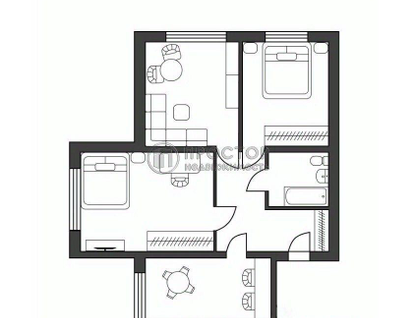 3-к. квартира, 72 м²