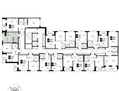 Студия, 19&nbsp;м²