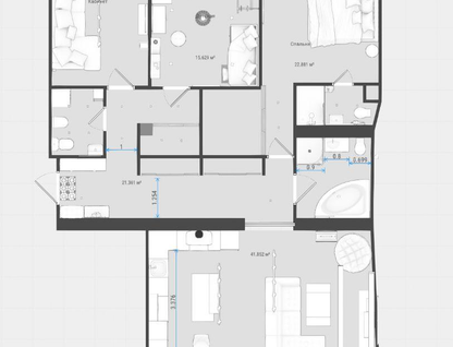 4-к. квартира, 130&nbsp;м²