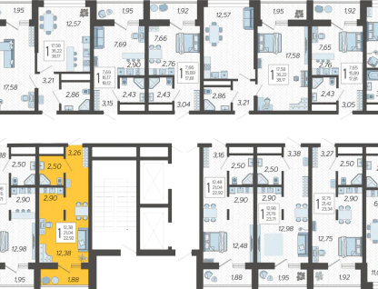 Студия, 22 м²