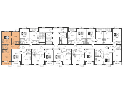 1-к. квартира, 37&nbsp;м²