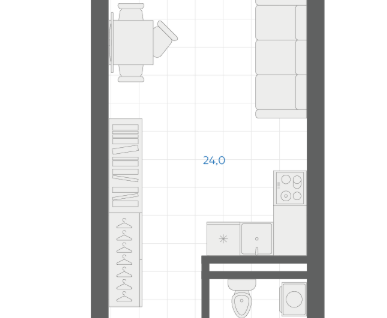 Студия, 30,2&nbsp;м²