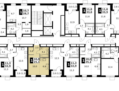 Студия, 25&nbsp;м²