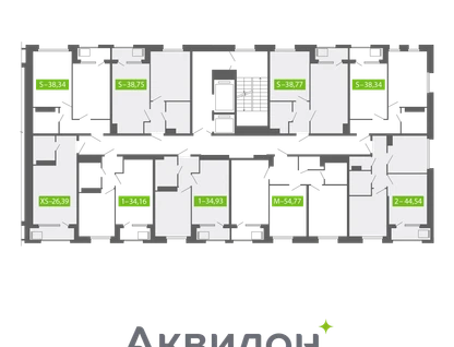1-к. квартира, 34&nbsp;м²
