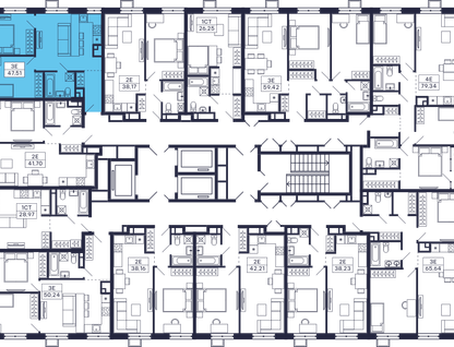 2-к. квартира, 49&nbsp;м²