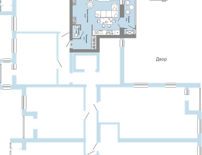4-к. квартира, 91&nbsp;м²