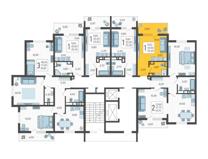 Студия, 26&nbsp;м²