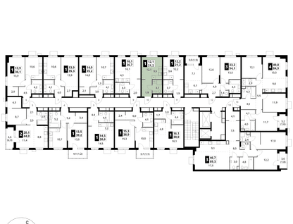 Студия, 21 м²