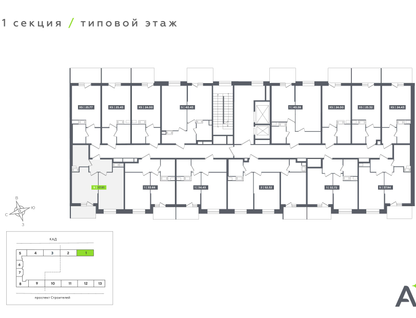 Студия, 37&nbsp;м²