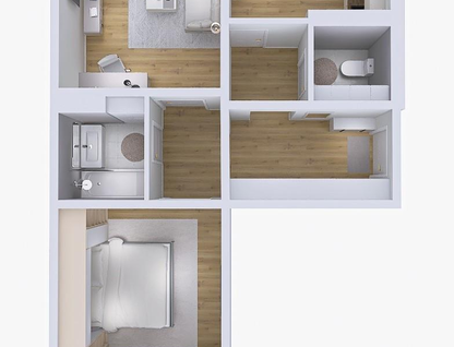 2-к. квартира, 62,3 м²