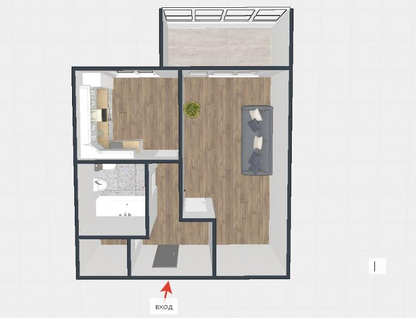 1-к. квартира, 34,2&nbsp;м²