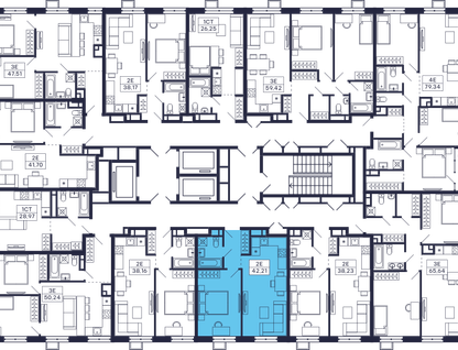 1-к. квартира, 44&nbsp;м²