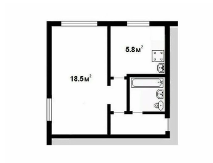 1-к. квартира, 33&nbsp;м²