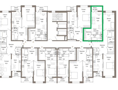 Студия, 31&nbsp;м²