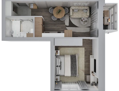 2-к. квартира, 37&nbsp;м²