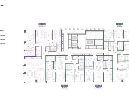 2-к. квартира, 71&nbsp;м²