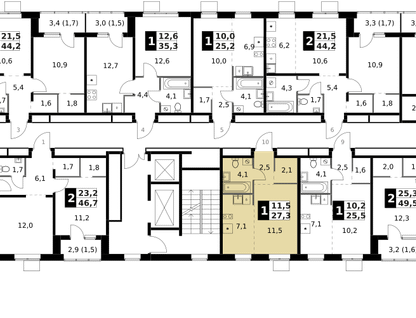 Студия, 27&nbsp;м²