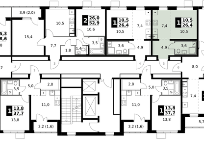 Студия, 26 м²