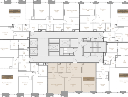 2-к. квартира, 86 м²