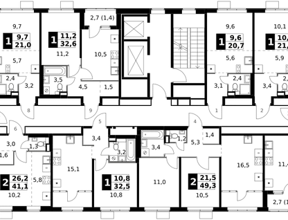 Студия, 22 м²