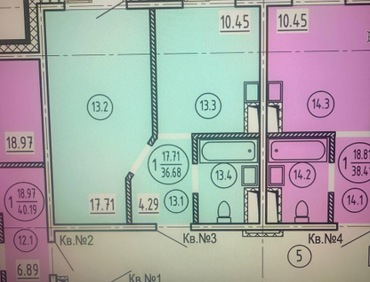 1-к. квартира, 36,7&nbsp;м²