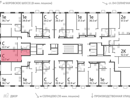 Студия, 22&nbsp;м²