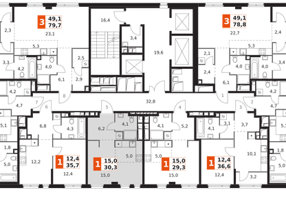 Студия, 30 м²