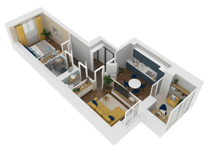 2-к. квартира, 53 м²