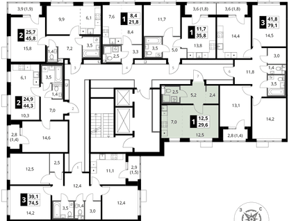 Студия, 29&nbsp;м²