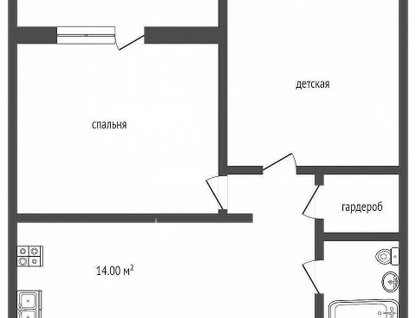 2-к. квартира, 50 м²