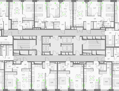 1-к. квартира, 43&nbsp;м²