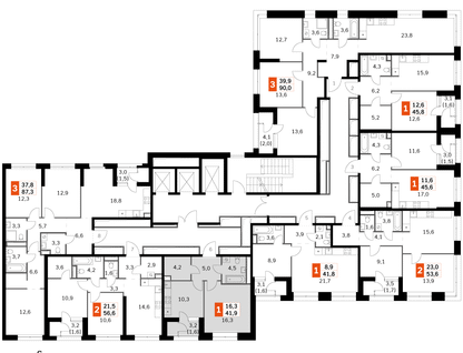 1-к. квартира, 41 м²