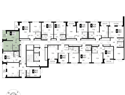 1-к. квартира, 32&nbsp;м²