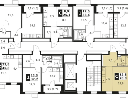 Студия, 28&nbsp;м²