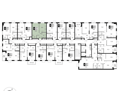 1-к. квартира, 35&nbsp;м²
