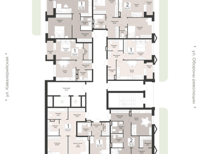 1-к. квартира, 44&nbsp;м²