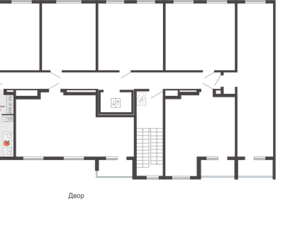 1-к. квартира, 23&nbsp;м²