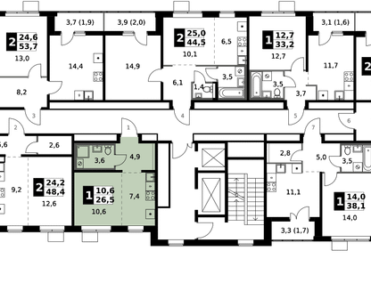 Студия, 26&nbsp;м²