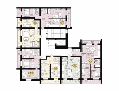 2-к. квартира, 62 м²