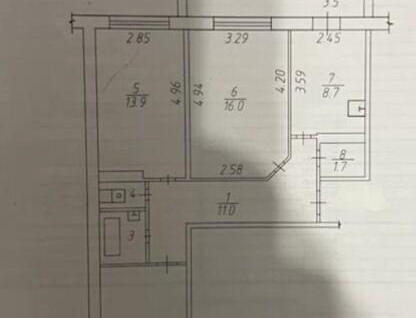 3-к. квартира, 69,7 м²